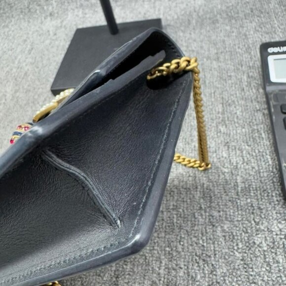 Gucci Queen Margaret Leather Wallet on Chain 530-082625 - Picture 4 of 16